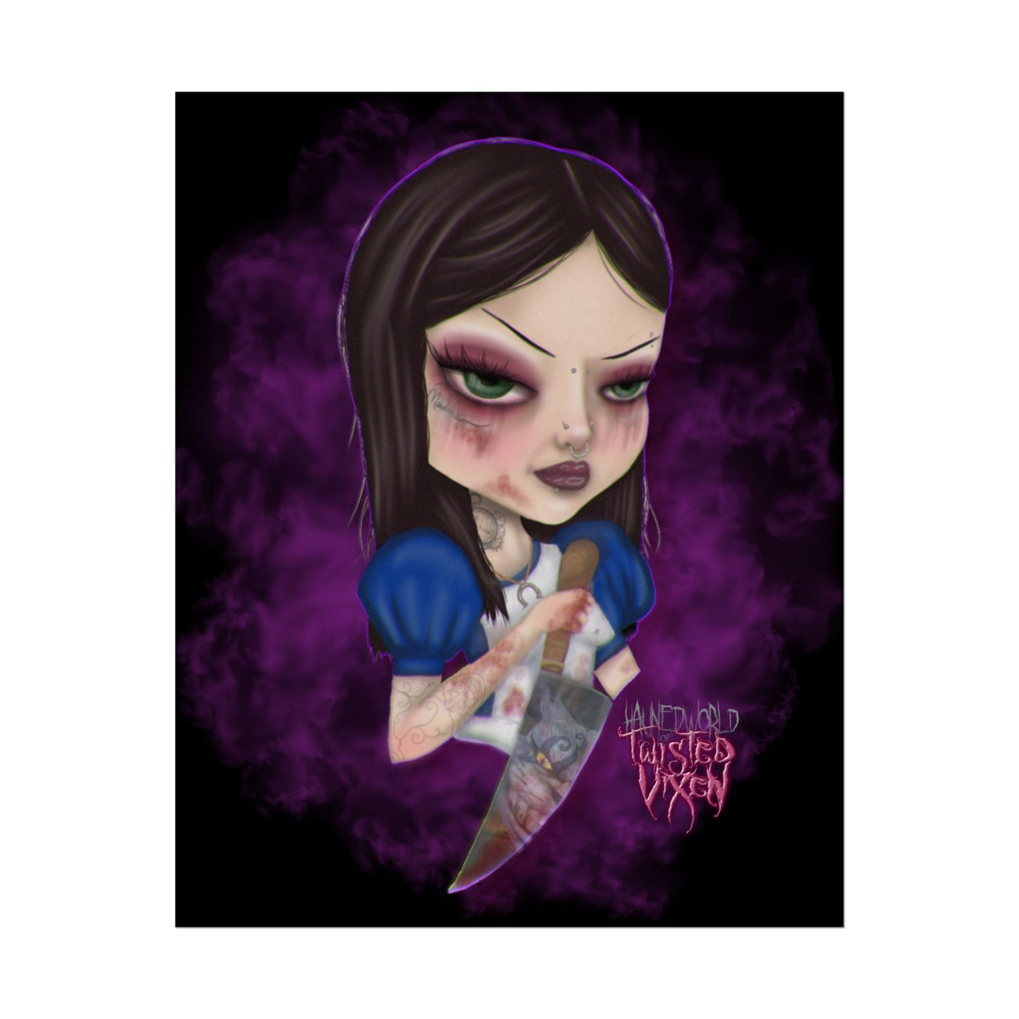 Twisted Alice Rolled Poster