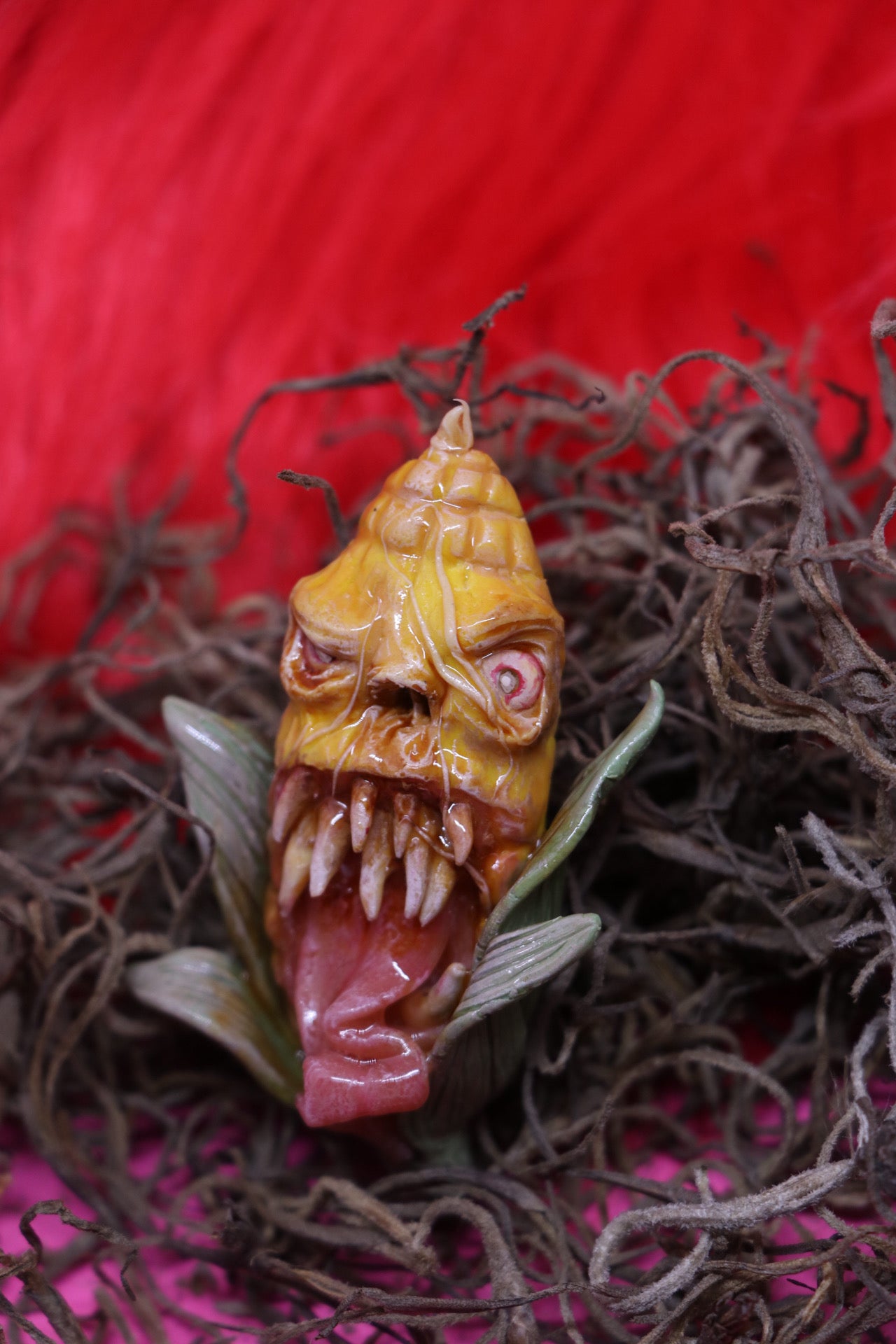 Handmade korn brooch