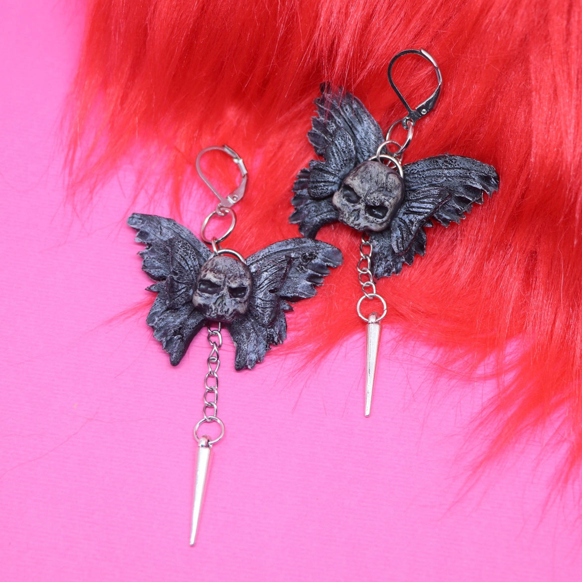 Grim butterfly earrings