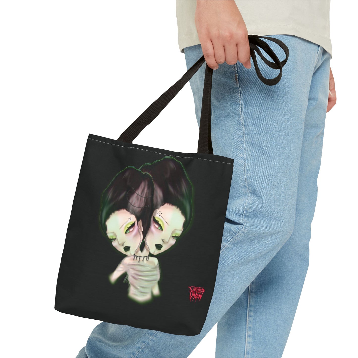 Brides of frankenstein tote bag
