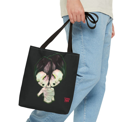 Brides of frankenstein tote bag