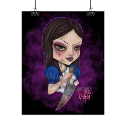 Twisted Alice Rolled Poster