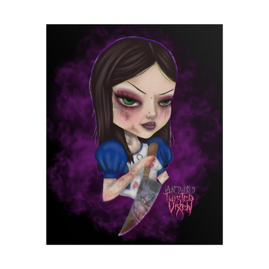 Twisted Alice Rolled Poster