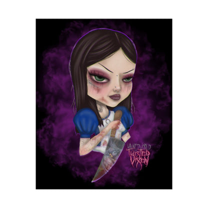 Twisted Alice Rolled Poster