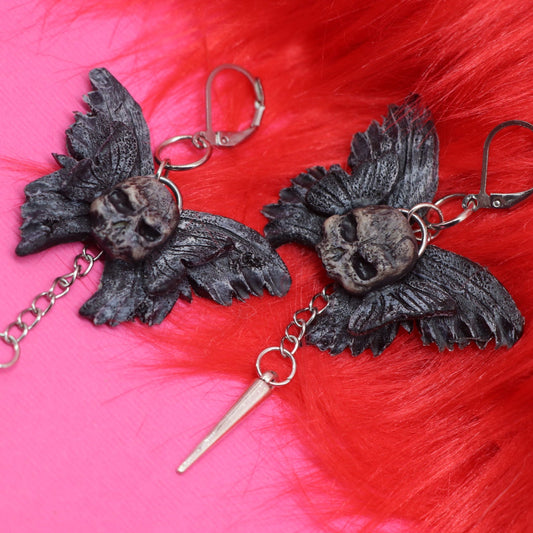 Grim butterfly earrings