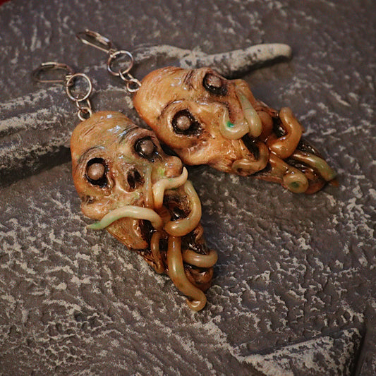 deep sea ghost earrings