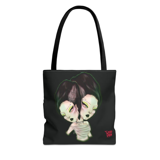 Brides of frankenstein tote bag