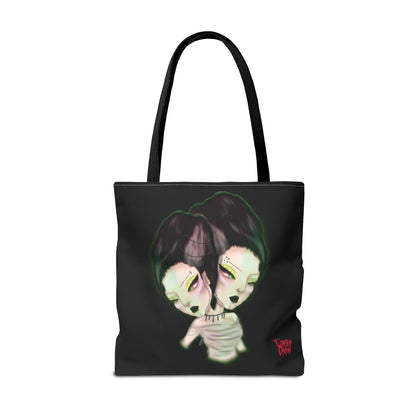 Brides of frankenstein tote bag