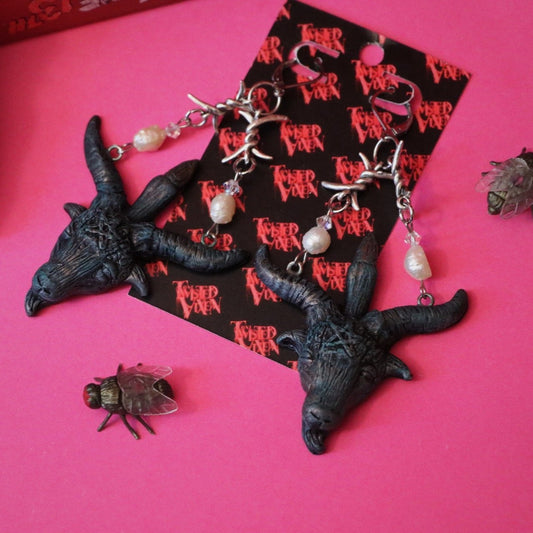 baphomet earrings