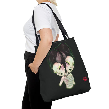 Brides of frankenstein tote bag