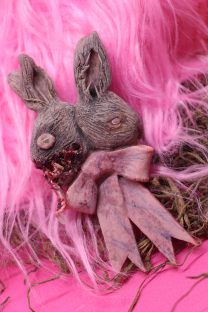 two headed bunny necklace