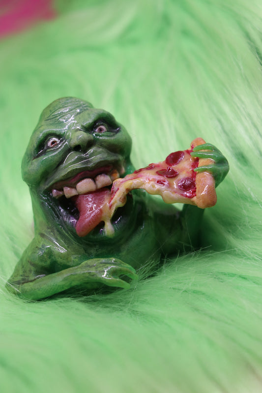 Handmade Slimer brooch