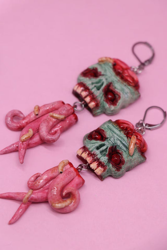 zombie dangle earrings