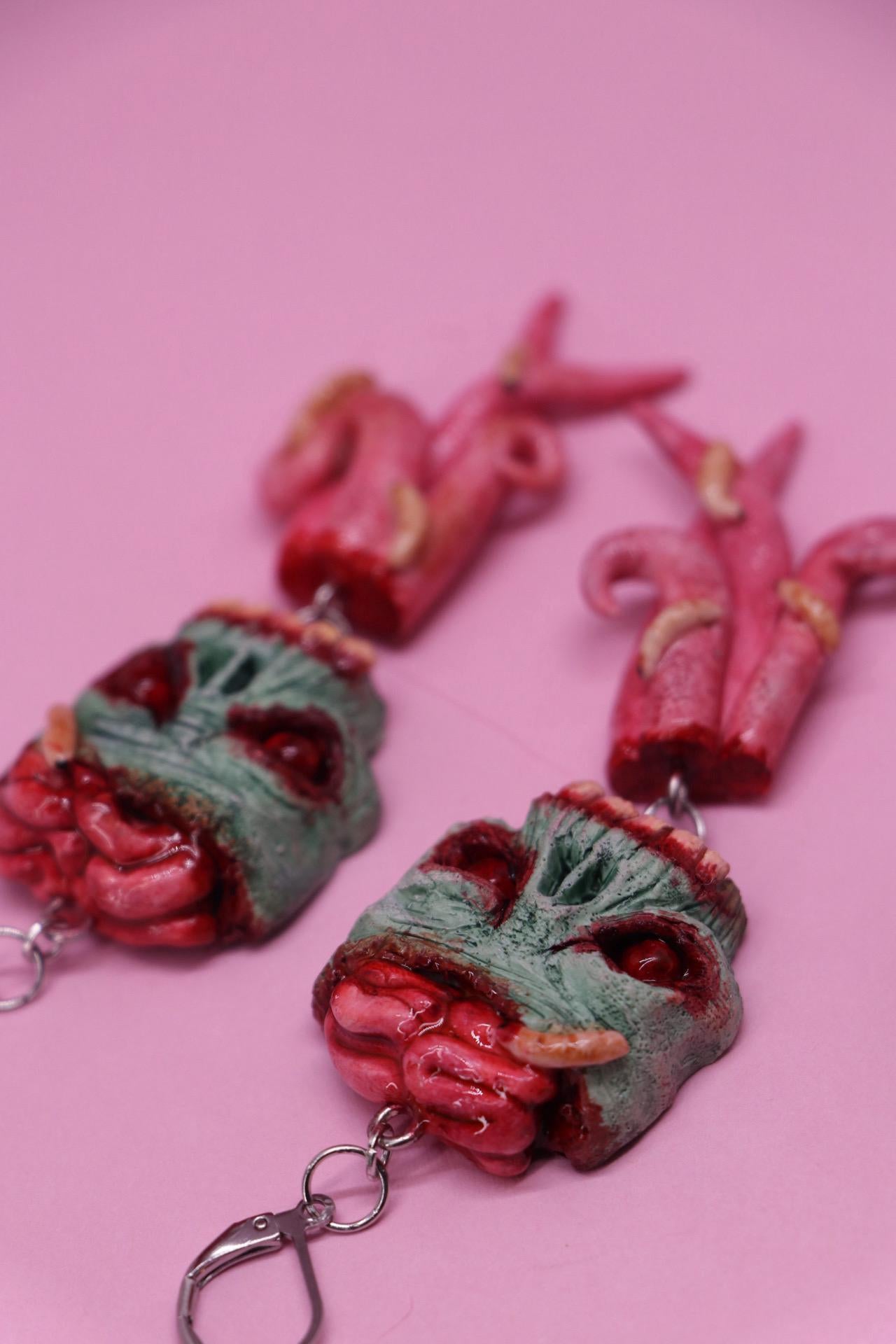 zombie dangle earrings