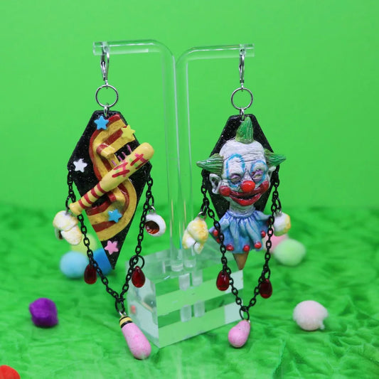 shorty polymer clay earrings